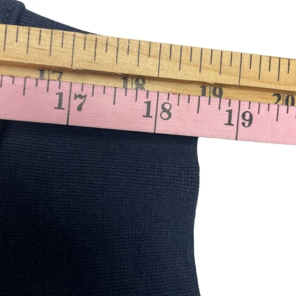 BP. Sweatshirt Womens 1X Navy Solid Cotton Long Sleeve Crop Peter Pan Collared - Picture 4 of 5